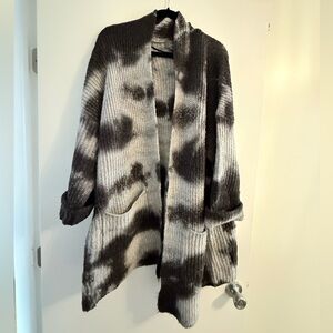 Anthropologie tie dye cardigan sweater, size XL.